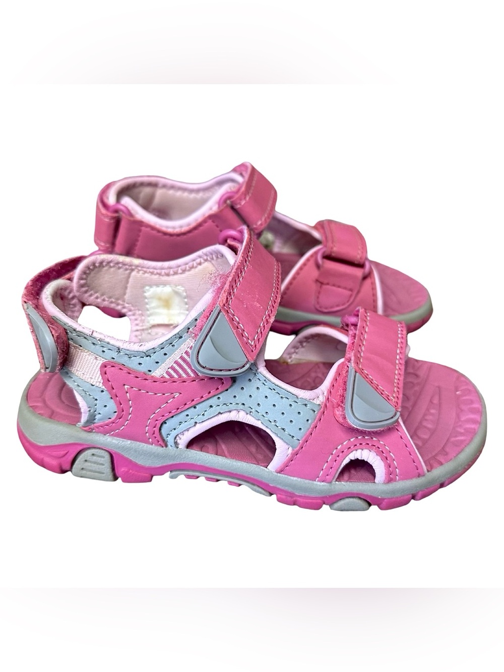 Khombu Kids Girls River Sandals with Adjustable Strap Pink Size 12 walking play